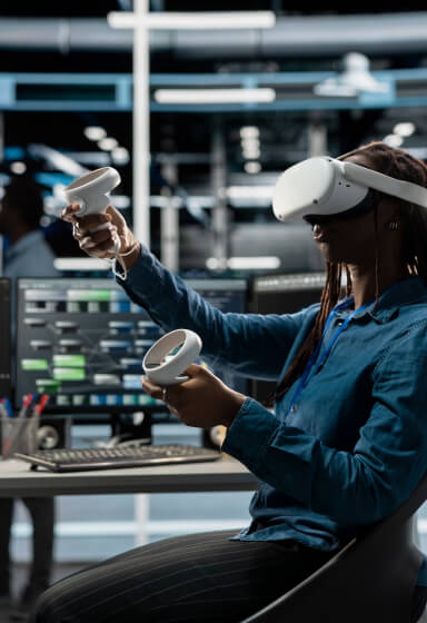 Technology innovation lab with VR